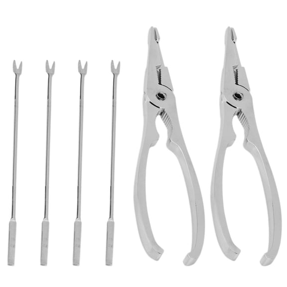 HOOWIFFY 1 Set 304 Stainless Steel Crab Crackers Forks Set for Outdoor Dining