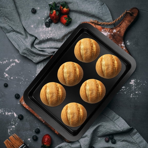 HOOWIFFY 1Set Black Nonstick Cake Pan with Food Grade Coating for Easy Cleaning and Baking