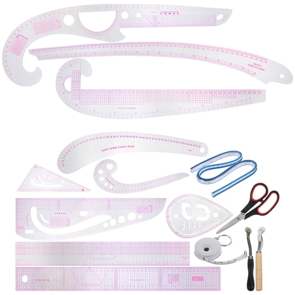 HOOWIFFY Sewing Patchwork Ruler Professional Sewing Ruler Multi PVC 1 Set For Hobbyists