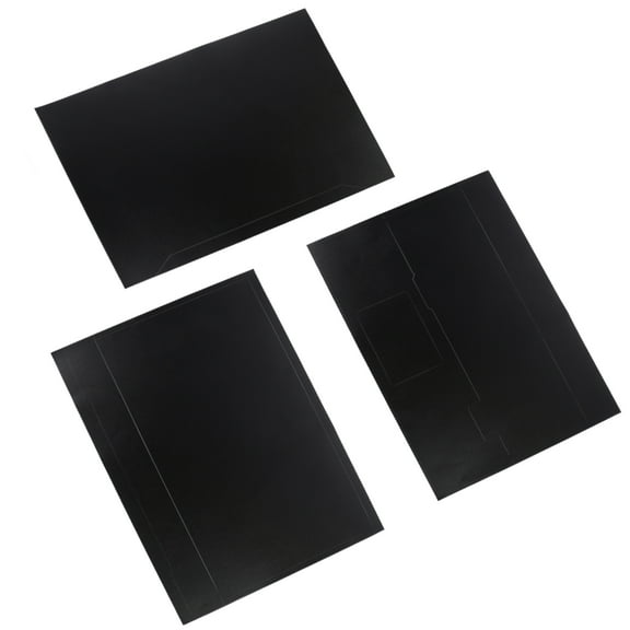 HOOWIFFY 1 Set Universal Clear Keyboard Protector Cover Black PVC for Laptop Users Daily Use