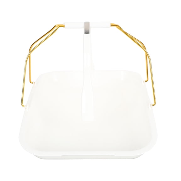 HOOWIFFY 1 Set of Handheld Bread Plate in Beige PP for Easy Pick up for Bakery Equipment