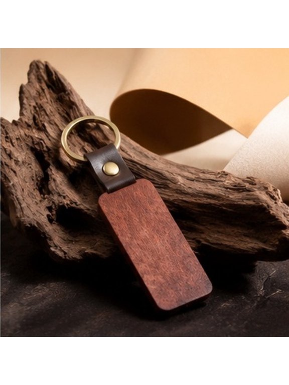 10 Pack Blank Keychains, Key for Engraving and Custom Carving Projects