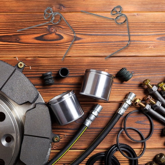 HOOWIFFY Motorcycle Brake Pad Retainer Springs - Silver Metal, Wide Compatibility, Precision Craftsmanship