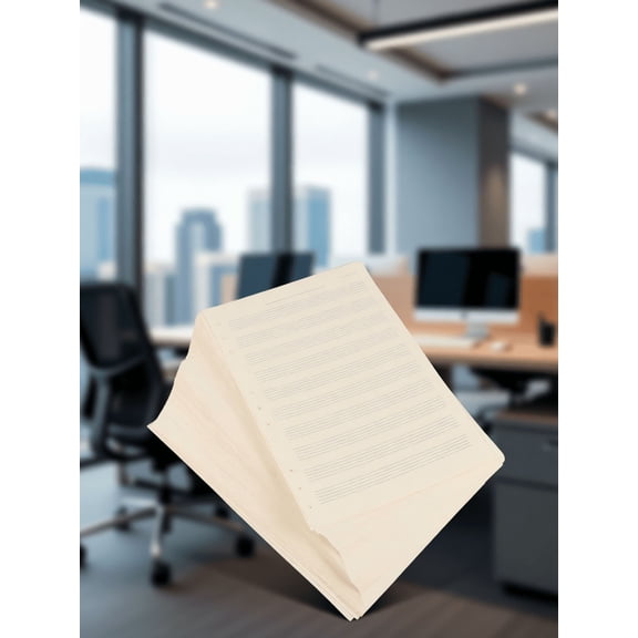 HOOWIFFY 100 Sheets Music Composition Notebook Refill Paper for Staff Use, White Music Writing Sheets