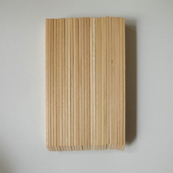 HOOWIFFY 100Pcs Garden Flower Markers Plant Labels Khaki Wood Visible Marking Tags for Gardeners and Educators