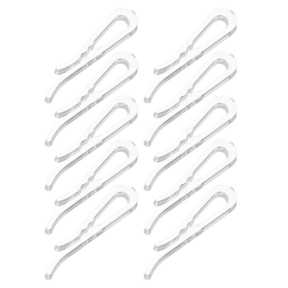HOOWIFFY 100Pcs Plastic Sock Clips Transparent Clothespins for Home Use Safe and Environmentally Friendly