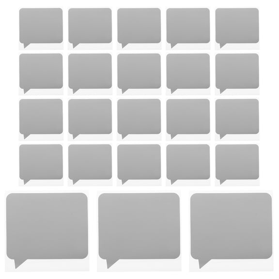 HOOWIFFY 100Pcs Plated Silver Scratch Off Stickers for Creative DIY Rewards and Message Reveal Cards