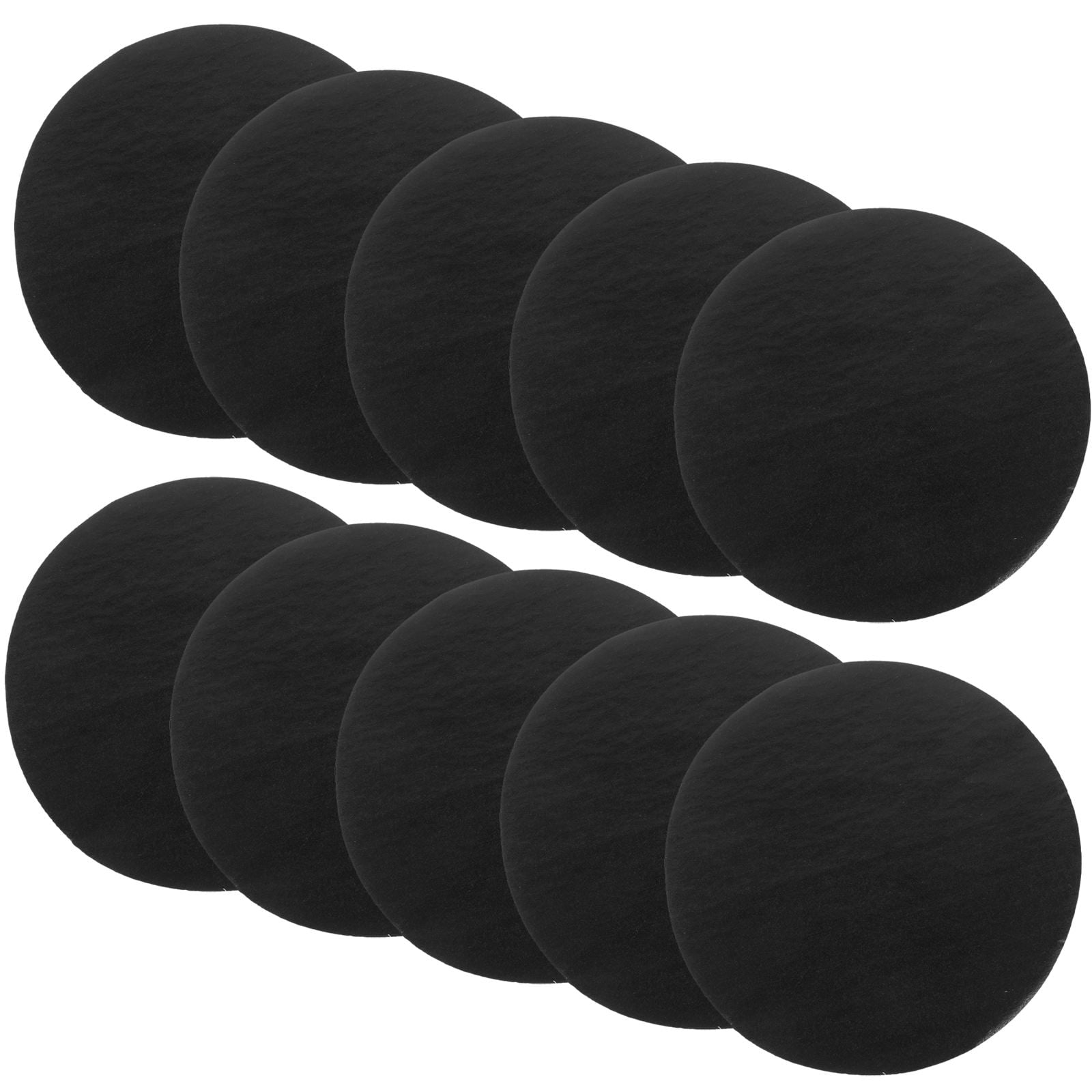 HOOWIFFY 100Pcs Round Black Paper Cup Lid Liners Leak-Proof for Take ...
