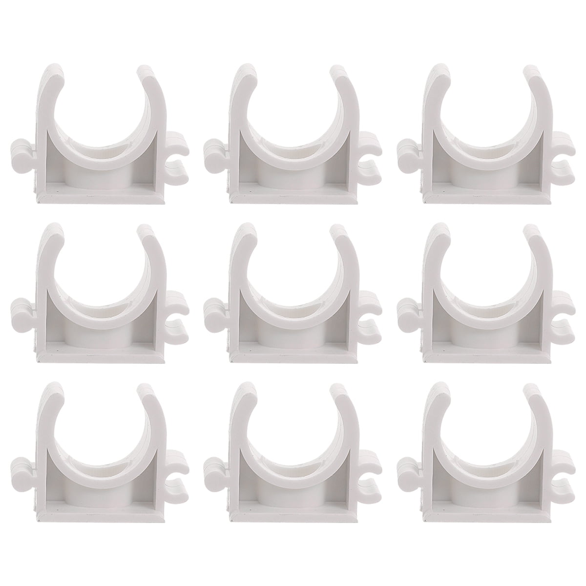 HOOWIFFY Durable White PVC Clamp for Plumbing and Cable Pipe ...