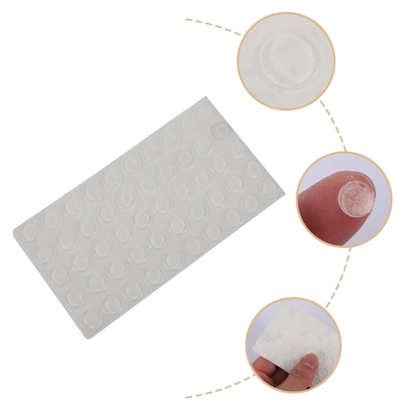 HOOWIFFY 100Pcs Transparent Silicone Cabinet Buffer Pads Self-Adhesive Bumpers for Furniture