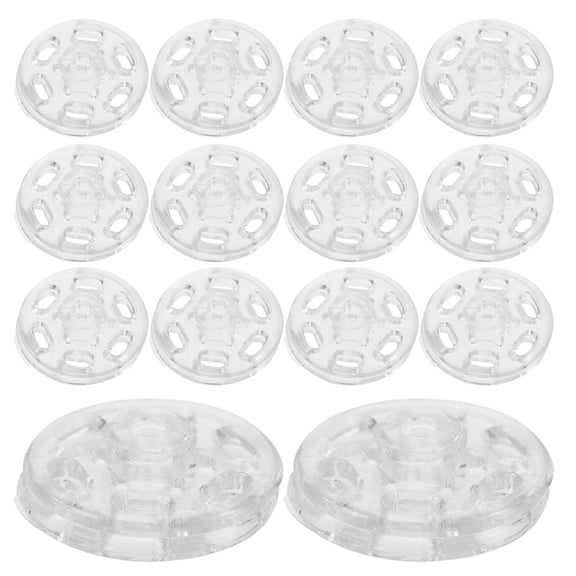 HOOWIFFY 100 Clear Resin Sewing Buttons for Crafts, Knitting, Handmade Projects and Crafting Supplies