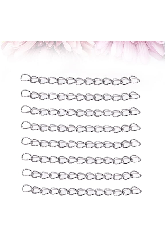 100pcs Jewelry Chains for Necklace and Bracelet Repair, Fixing Links for Jewelry Accessories