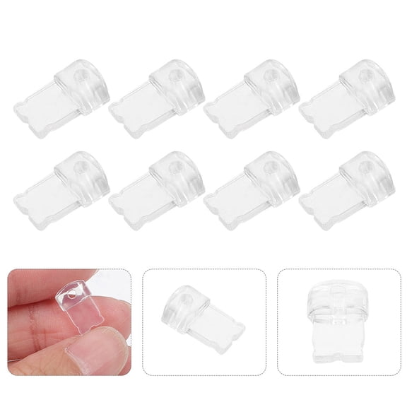 HOOWIFFY 100 Pcs Transparent Mobile Phone Dust Plugs, Precision Charging Port Protectors for Smartphones and Tablets