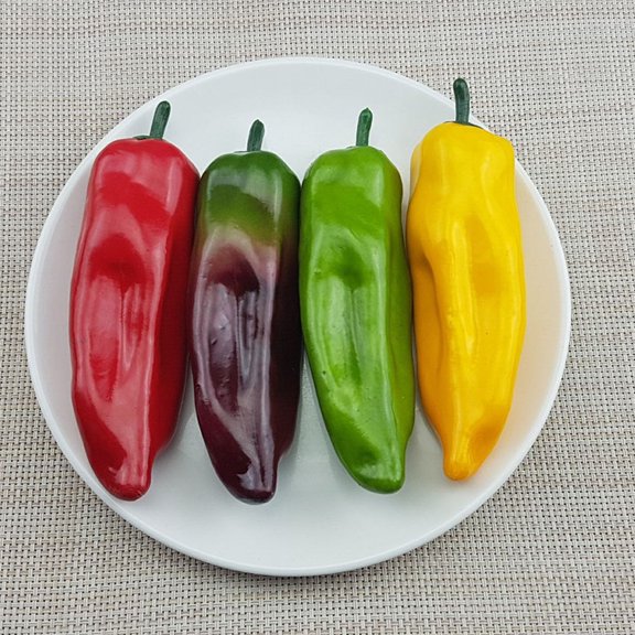 HOOWIFFY 10Pcs Artificial Vegetable Display Props with Assorted Colors for Festival Home and Party Decoration
