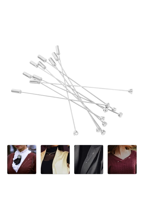 Multi Copper Brooch Pins for Versatile Clothing Accessories 10Pcs