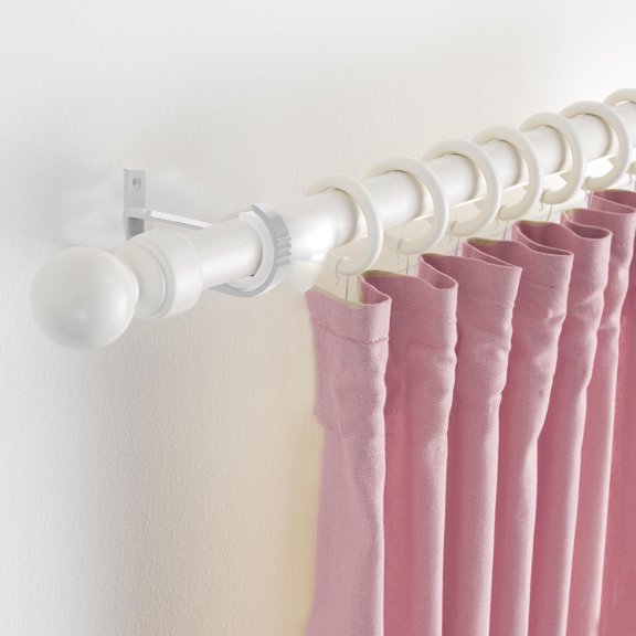 HOOWIFFY 10Pcs Curtain Bar Base Shelf White Aluminium Alloy Sturdy and Easy Installation