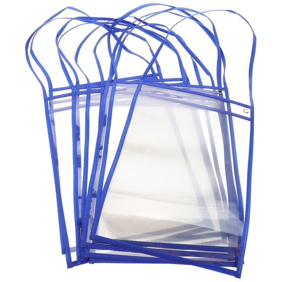 HOOWIFFY Transparent Pet Document Folders 10 Pcs File Pockets for Easy Storage and Organization