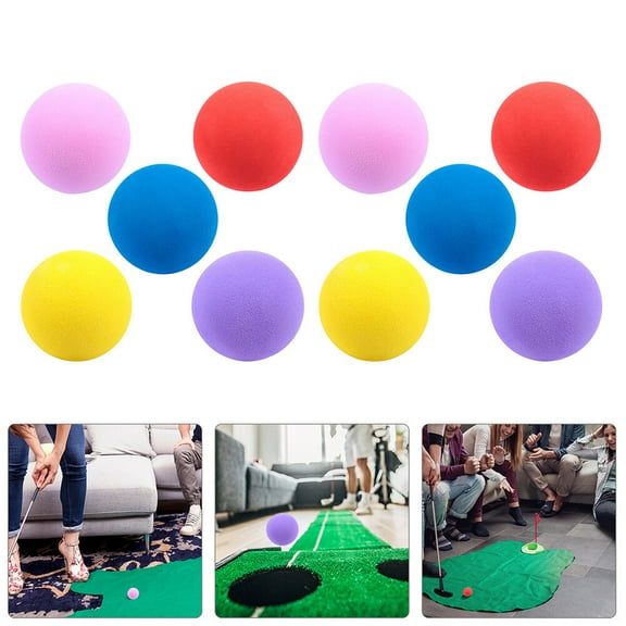 HOOWIFFY 10Set Softball Practice Balls Assorted Color for Indoor Training