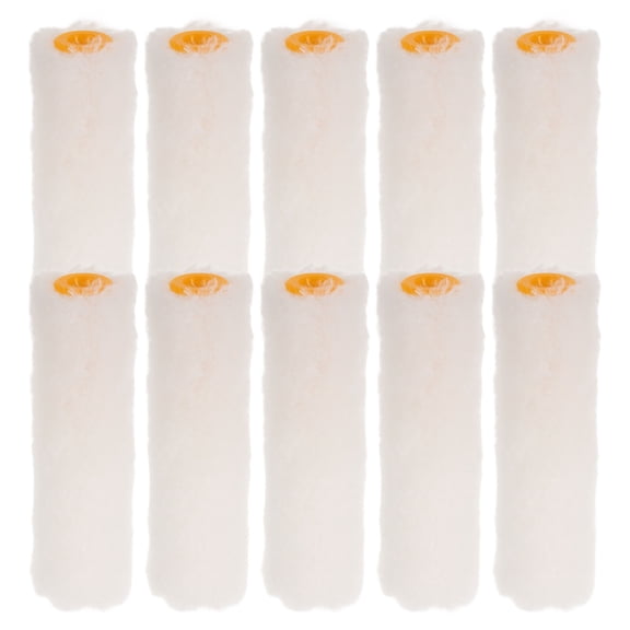 HOOWIFFY 10Pcs Cotton Roller Sleeves Replacement Covers for Paint Roller Frame