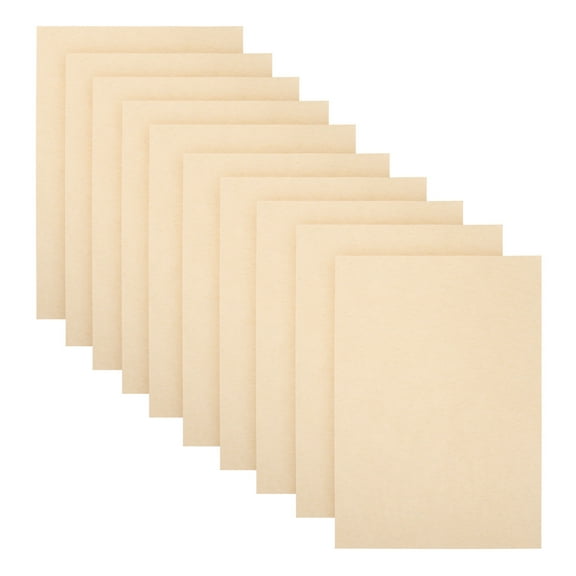 HOOWIFFY 10Pcs Beige Vintage Writing Paper for Letters Scrapbooks and Decorative Rituals