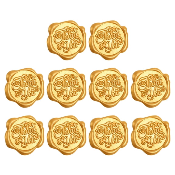 HOOWIFFY Wax Seal Adhesive Stickers Envelope Stickers Retro Friends 10pcs