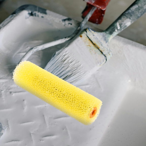 HOOWIFFY Durable Sponge Paint Roller Sleeves for Large Surfaces 10Pcs