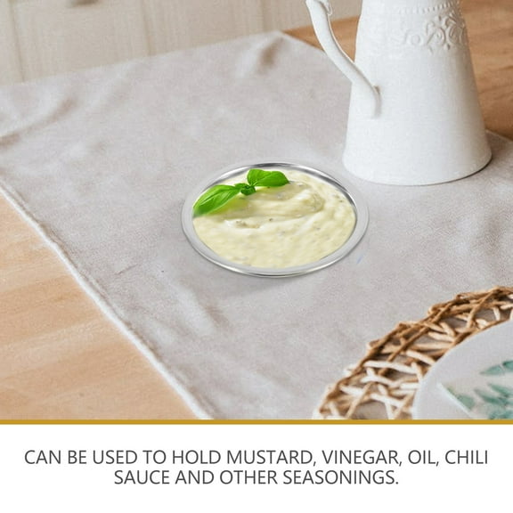 HOOWIFFY Stainless Steel Seasoning Dishes Set, , Space-Saving Design for Kitchen, Multi-Use Spice Containers