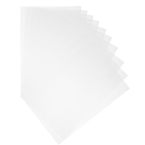 HOOWIFFY 10Pcs Transparent Printing Stencil Sheets with Reusable Design and 3D Drawing Effect