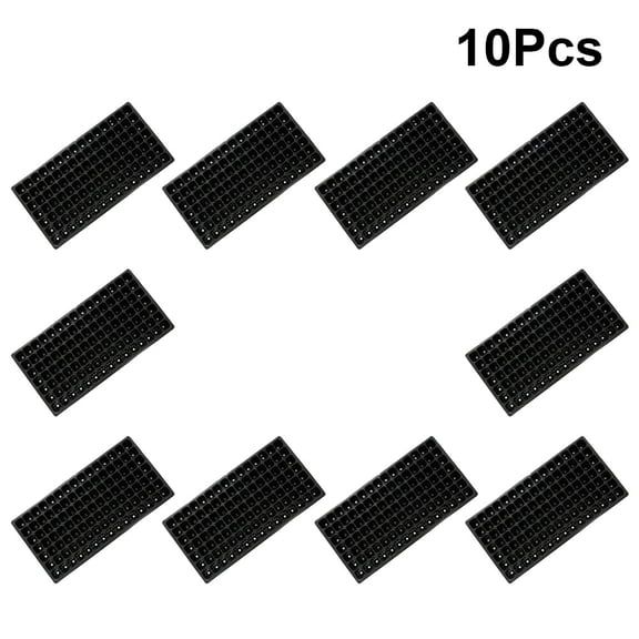 HOOWIFFY 10Pcs Growing Trays for Plants Holding with Ventilated Holes and Plastic Build