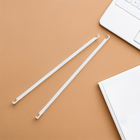 HOOWIFFY Easy Install White Metal File Folder Hangers for Office Use 10Pcs