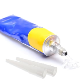 HOOWIFFY 10pcs White Plastic Caulking Nozzle Tips Precise Application Home Repairs