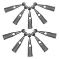thumbnail image 1 of HOOWIFFY Black Metal Umbrella Tail Beads Easy Install Universal Compatibility 10Pcs, 1 of 8