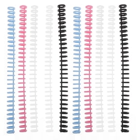 HOOWIFFY Hoowiffy Segmented Plastic Bindings, Multi-Color, for Flexible Office Notebooks