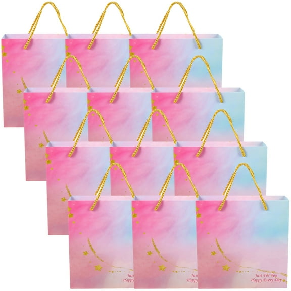 HOOWIFFY Elegant Pink Wedding Goodies Bags for Various Occasions 12Pcs