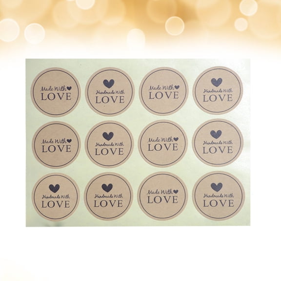 HOOWIFFY 12Pcs Adhesive Sealing Tape Sticker for Baking Packaging and Decoration