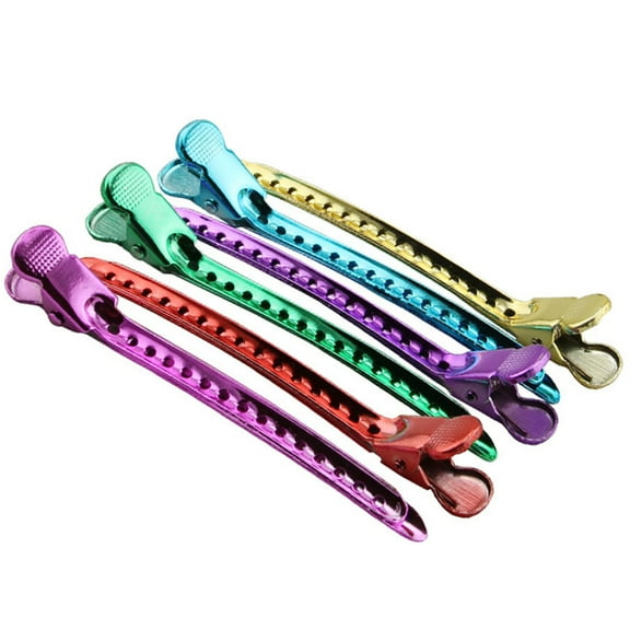HOOWIFFY 12Pcs Assorted Color Hair Slides Metal Hairpins for Securing Updos and Braids