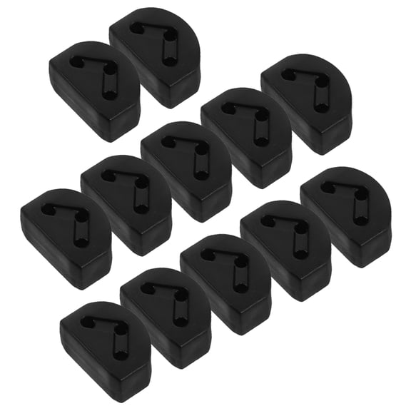 HOOWIFFY 12Pcs Classical Guitar String Bridge Adapter Beads Black for Daily Use and Stable Performance