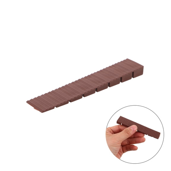 HOOWIFFY 12Pcs Outdoor Fountain Base Plastic Leveling Shims Light Brown Durable Weather Resistant Pads