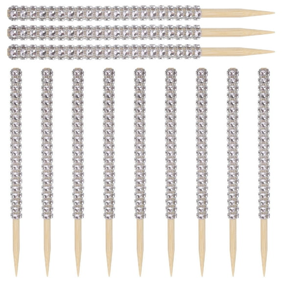 HOOWIFFY Design Decorative Apple Sticks for Party and Christmas Decorations 12pcs