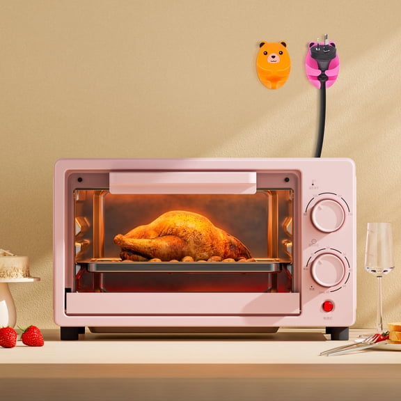 HOOWIFFY Power Plug Hooks Multifunctional Adhesive Cable Organizers for Kitchen Walls