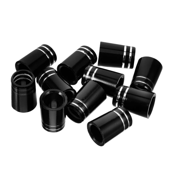 HOOWIFFY 12Pcs Golf Club Ferrules for Irons Durable Wear Resistant Black Protective Covers for Shafts