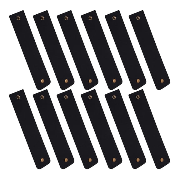 HOOWIFFY 12Pcs Rustic Black Napkin Rings Farmhouse Napkin Holder for Tsgiving Dining