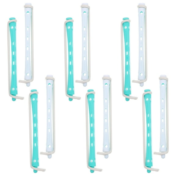 HOOWIFFY Multi Perm Rods Set, 12 Pieces for Curls and Excellent Curling Performance
