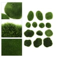thumbnail image 1 of HOOWIFFY 13-Piece Artificial Moss Turf and Fake Stone Decorations for Bonsai, Craft, and Decor, 1 of 8