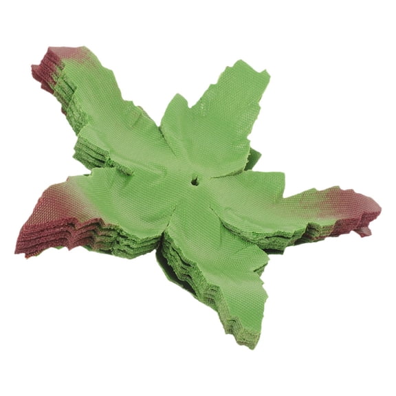 HOOWIFFY 150Pcs Fabric Green Sepals Artificial Flower Receptacles for DIY Wedding Bouquet Decorations