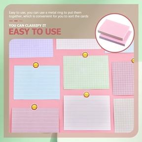 HOOWIFFY 150-Pack Lightweight Ruled Flash Cards for Exam Prep, Presentations, and Vocabulary Study