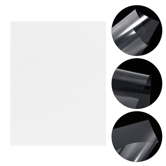HOOWIFFY Clear Pet Transparency Sheets for Home and Offset Printing 15Pcs