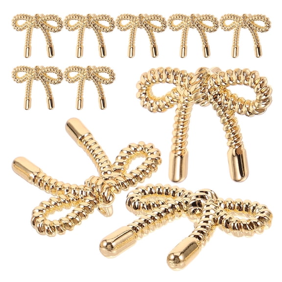HOOWIFFY 15-Piece Decorative Alloy Sewing Fasteners with Elegant Bow Buttons for Womens Crafts, Projects, and Special Occasions