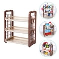 thumbnail image 1 of HOOWIFFY 1-Pack Multi-Layer Plastic Bathroom Storage Shelf Organizer Rack for Bathroom Essentials and Accessories, 1 of 7