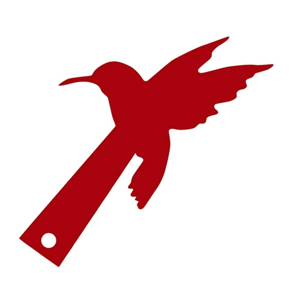 HOOWIFFY Red Acrylic Bird Mailbox Flag - Decorative Outdoor Yard and Garden for Home Mailbox